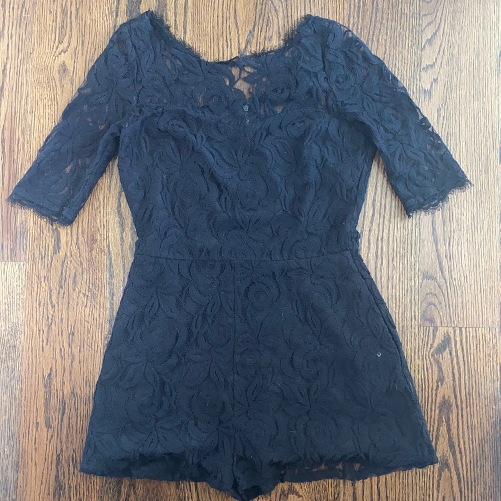 BCBG Generation Vintage Black Romper